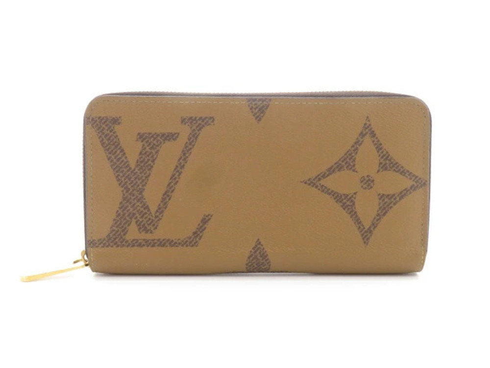 LOUIS VUITTON Zippy Wallet Monogram Giant Reverse Brown